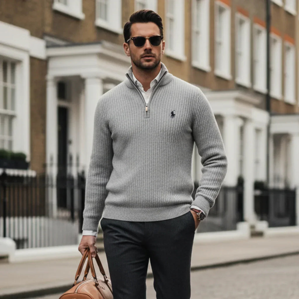 El Paquete Prestige (Suéter + Reloj Minimalista + Gafas de Sol Clásicas)