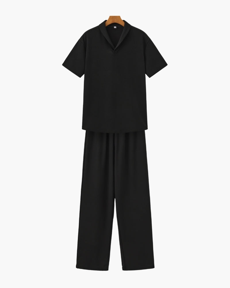 Conjunto de Polo de Algodón y Pantalón