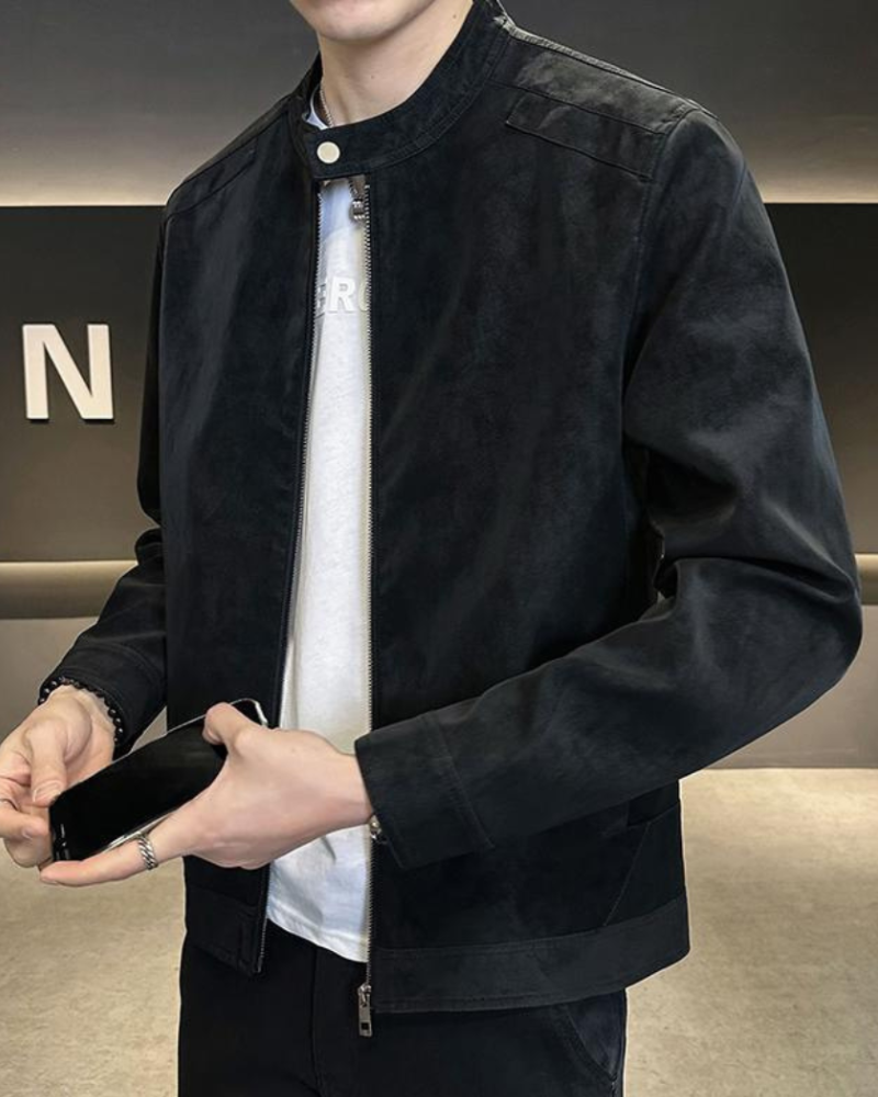 Chaqueta de Cuero Suede