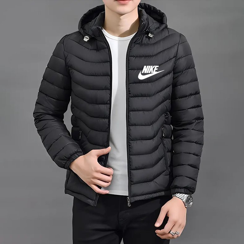 Chaqueta Elegante con Capucha y Cremallera