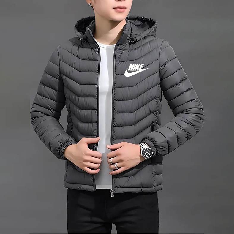 Chaqueta Elegante con Capucha y Cremallera