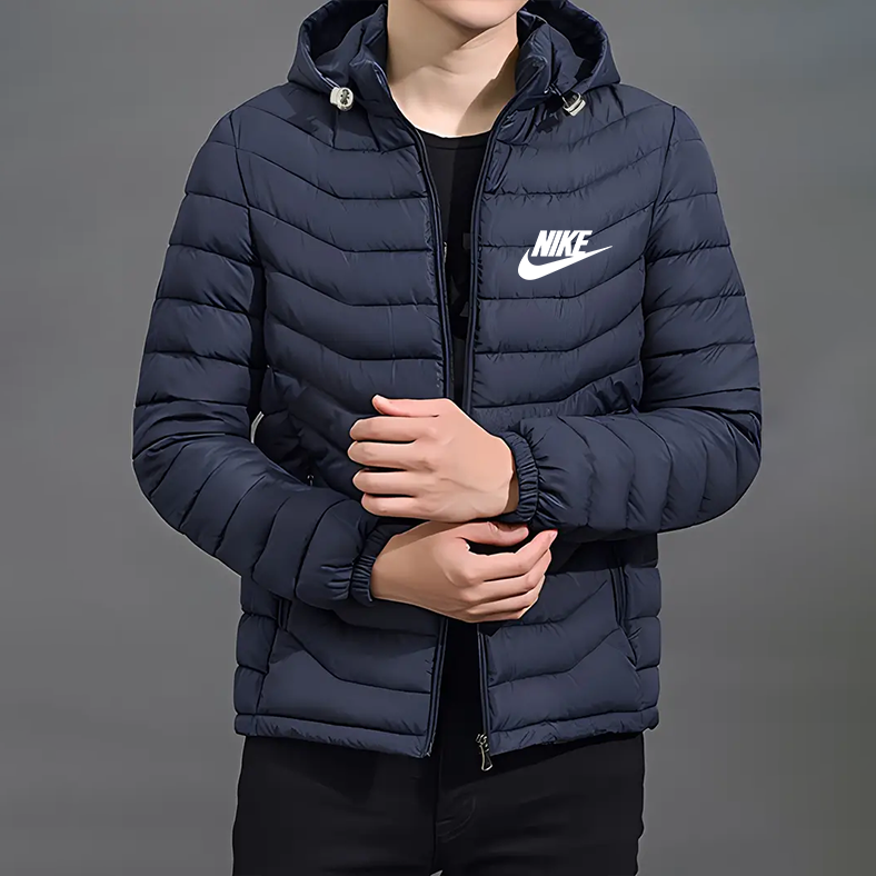 Chaqueta Elegante con Capucha y Cremallera